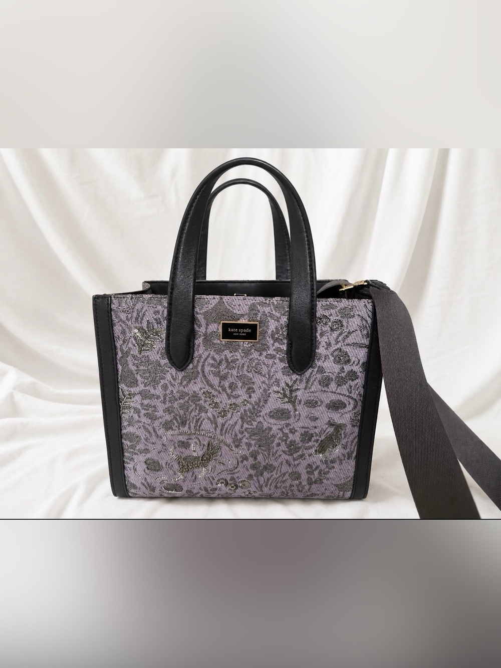 Kate Spade Year of the Rabbit Embellished Jacquard Tote K9961 Rare